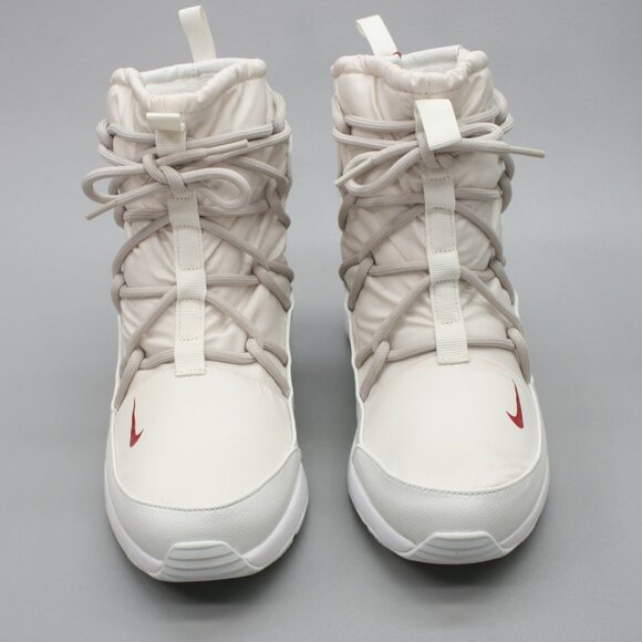 Nike Ladies 10 Tanjun High Rise Phantom/Red/Sand Sneakers Lace Boots AO0355-005 - Picture 5 of 11